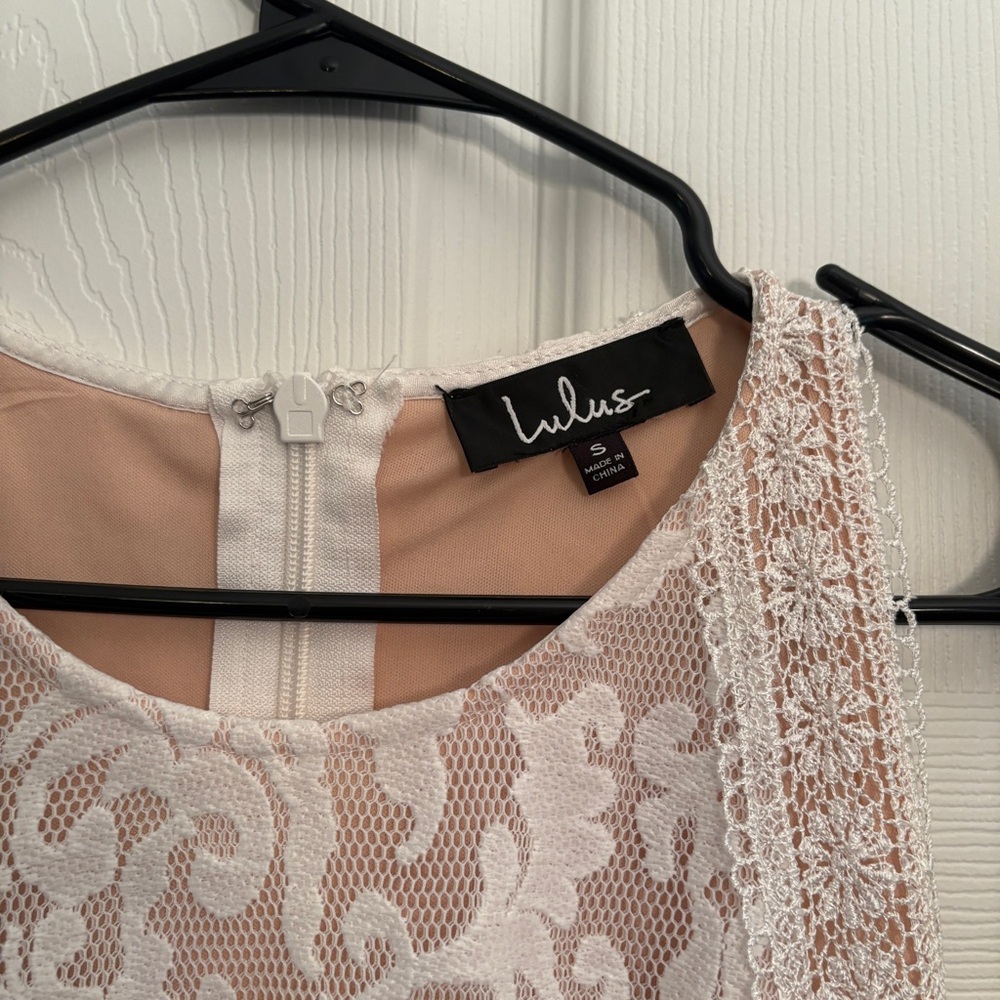 Lulu's Forever and Always White Maxi Dress Small - Picture 13 of 16